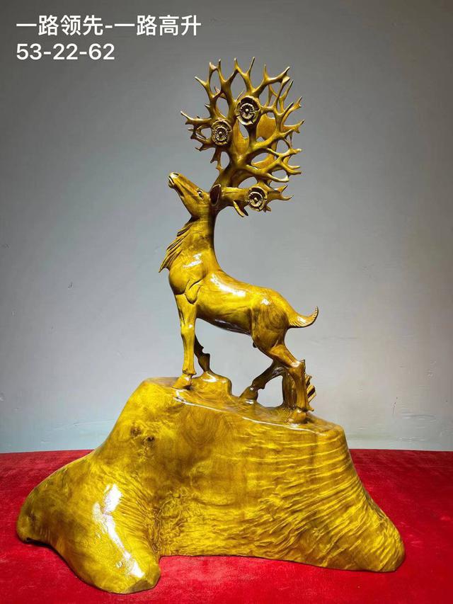 ไม้ทองคำแกะสลักพระโพธิสัตว์กวนอิม พระยูไล ไก่มงคล กวางมงคล มังกรทอง เริ่มที่38,000- 5