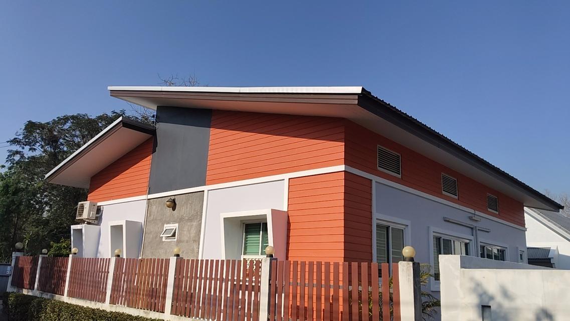 บ้านเดี่ยว1ชั้นทรงโมเดิร์น 2