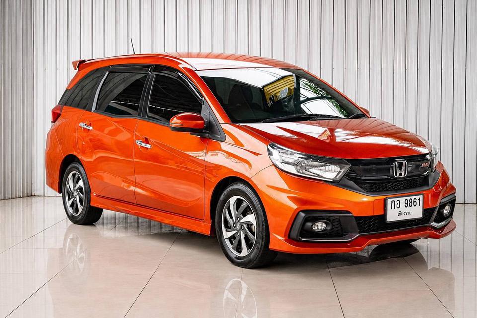 HONDA MOBILIO 1.5 RS ปี 2019 สีส้ม โฉม ปี14-ปัจจุบัน
