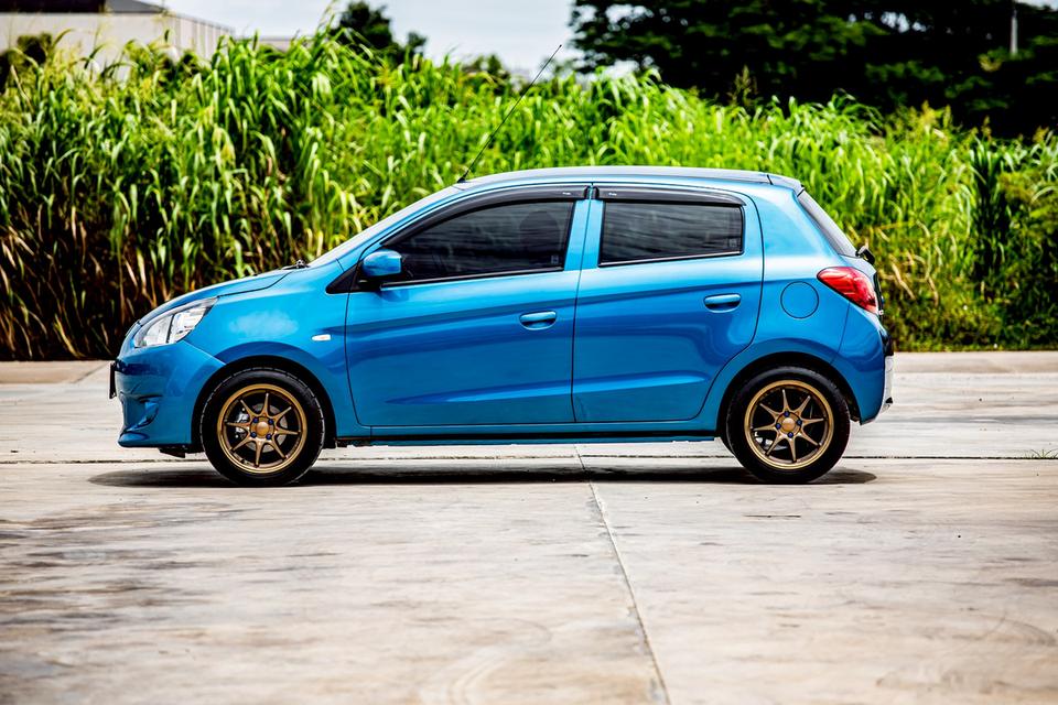 Mitsubishi Mirage 1.2 GL ปี 2013 เกียร์ธรรมดา สีฟ้า 10