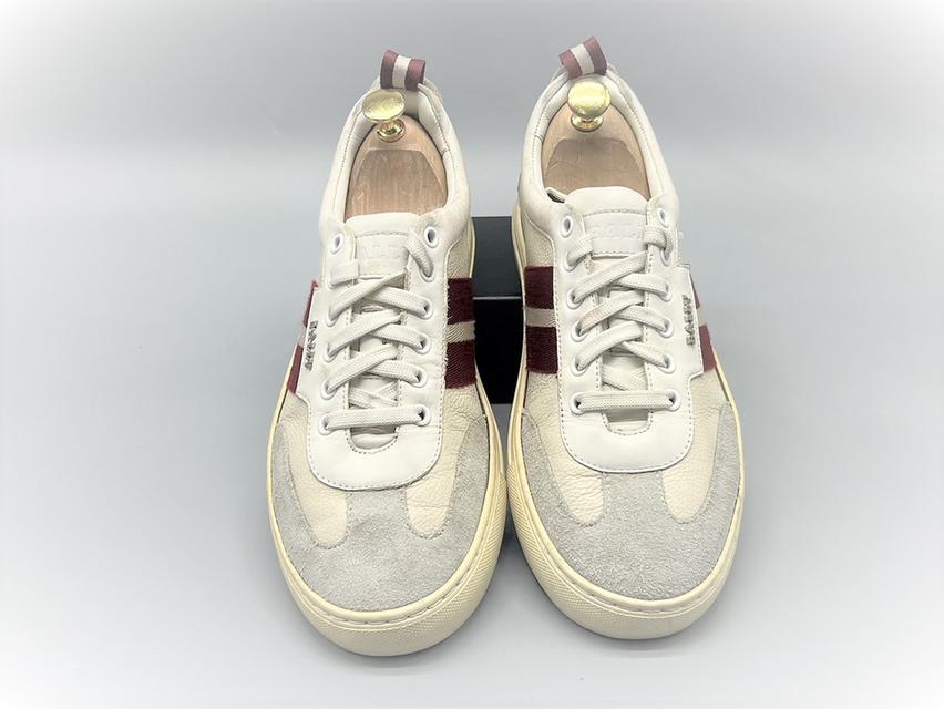 รองเท้า Bally Oriano men's red/white Striped Leather Low-Top Sneakers, Men’s 3