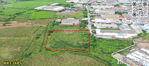 ที่ดินสีม่วง 2 ไร่เศษ ถมพร้อม ใกล้ถนนสาย 5 พร้อมไฟฟ้า–ประปาครบ เข้า–ออกสะดวก เหมาะสร้างโรงงาน โกดัง หรือเก็บไว้ลงทุน -KK1348S 2