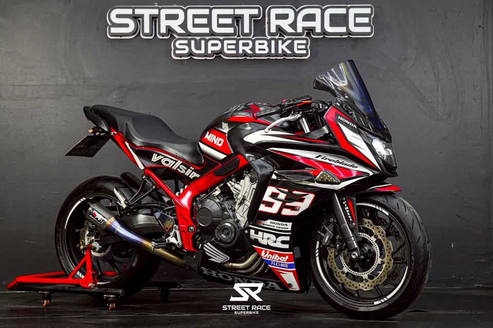HONDA CB650F โครงแดง กันสะบัด YSS