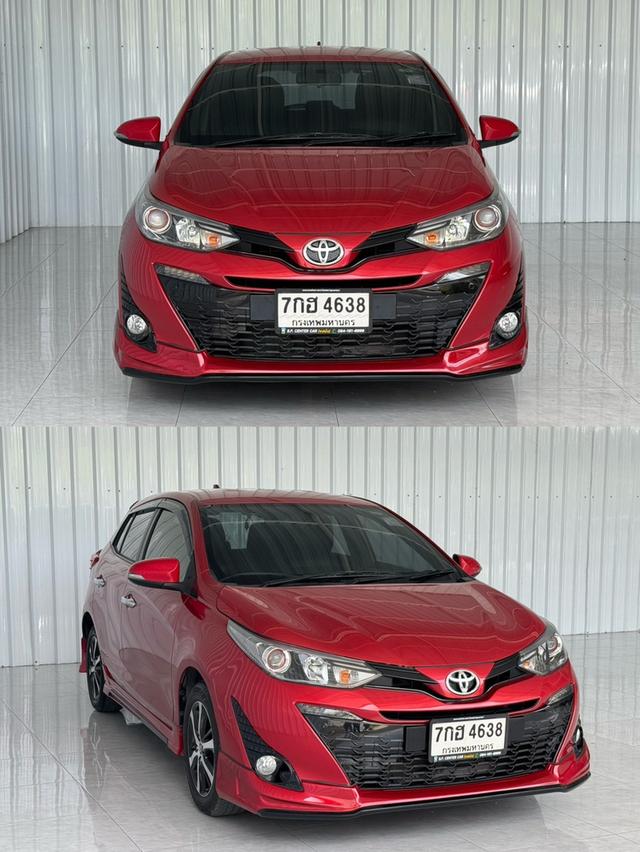รถบ้าน สีแดงตัวท๊อป Toyota Yaris 1.2G เครดิตดีฟรีดาวน์ได้ รูปย่อยที่ 3