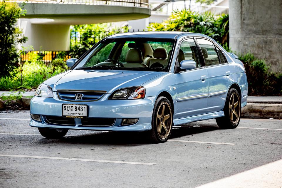 Honda Civic Dm 1.7 สีฟ้า เดิมสวย หายาก ปี 2004  1