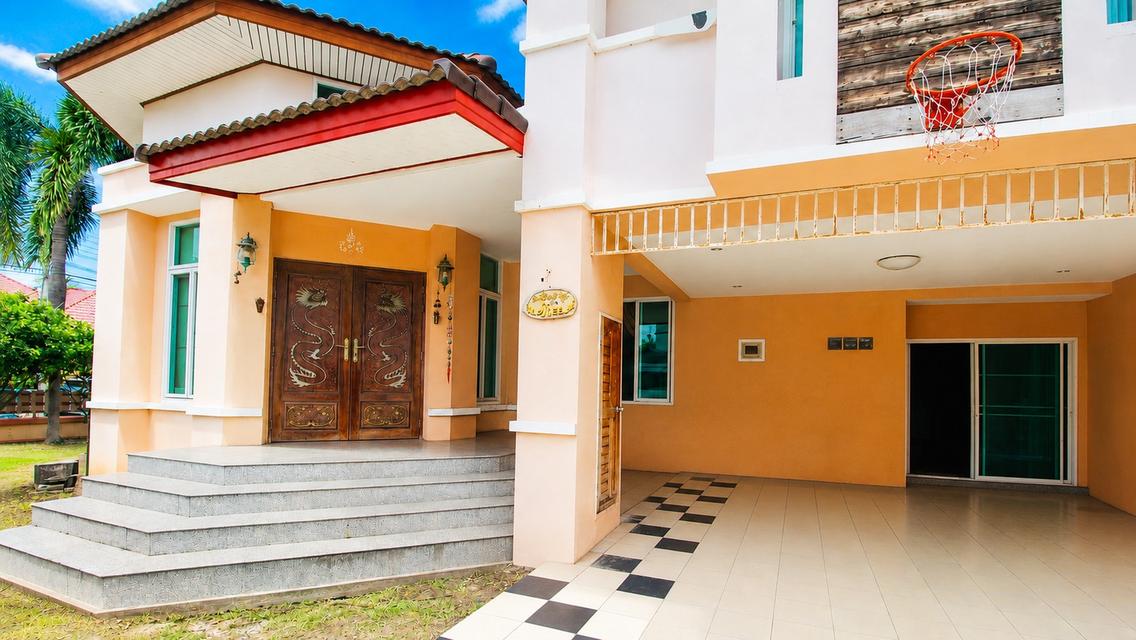 ลดราคา!บ้านเดี่ยว 2 ชั้นหลังมุม 112 ตร.วา 5 ห้องนอน หมู่บ้านบ้านสวนสุขสิริ เนินพระ ใกล้ รพ.กรุงเทพระยอง 2