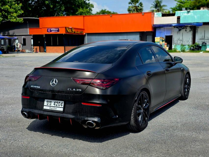 Mercedes-Benz CLA35 AMG ปี 2020 รถสีดำ Wrap ดำด้าน รถศูนย์ รูปที่ 5