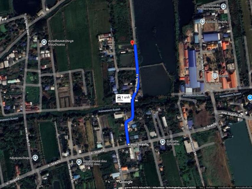 ขาย ที่ดิน ซอยวัดสุขใจ 19 ขนาด 404 ตร.วา แปลงสี่เหลี่ยมสวย มีบ่อน้ำ เหมาะทำบ้านพักอาศัย หรือโกดัง