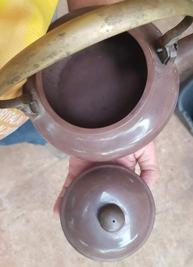 กาน้ำชาจีน โบราณ เนื้อดินเผา 2