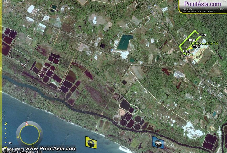 ขาย/เช่า ที่ดินติดถนนสุขุมวิท หน้ากว้าง 120 เมตร อำเภอเมืองตราด เนื้อที่ 20 ไร่ 4