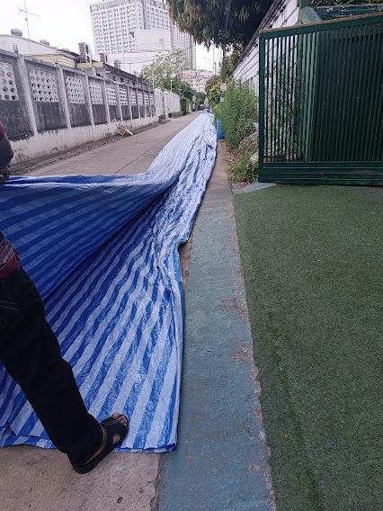 #ผ้าใบ ผ้าบลูชีท ช่างรับตัดเย็บทุกขนาด 0817354812 ผ้าฟาง บางกะปิช่างรับตัดเย็บทุกขนาด รูปที่ 4