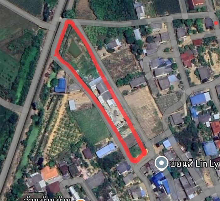 ขายที่ดินกลางหมู่บ้าน ติดถนน 4 ด้าน ตำบลตะคร้ำเอน ท่ามะกา กาญจนบุรี ใกล้มอเตอร์เวย์ M81 ด่านท่าม่วง 7.6 กม. 2