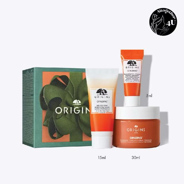 ORIGINS WRAPPED TO GLOW GINZING TRIO TO BOOST SKIN ENERGY & RADIANCE SET