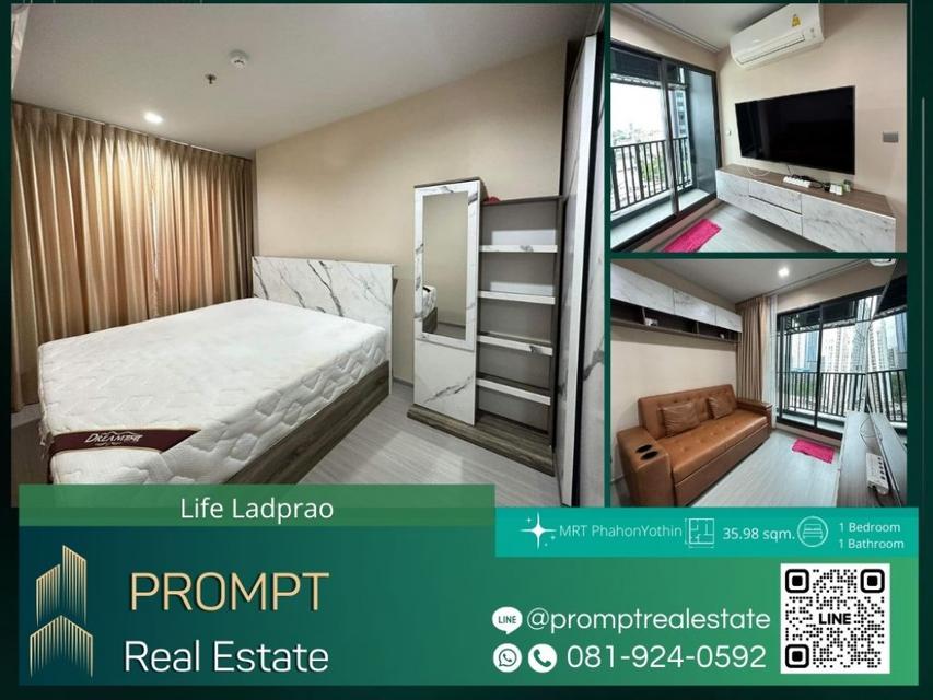 KL04340 - Life Ladprao - 35.98 sqm  - MRT PhahonYothin - BTS HaYekLadPrao - CentralLadprao 1