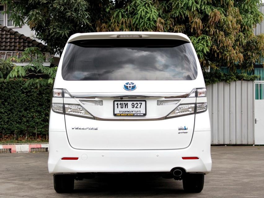 Toyota VELLFIRE 2.4 Hybrid E-Four ปี 2012 โฉม ปี 08-14 สีขาว AUTO เบนซิน + ไฟฟ้า ไมล์เพียง 146,951 km.  6