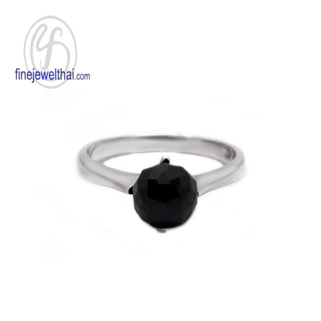 Finejewelthai แหวนนิลแท้ แหวนเงินแท้925 - R1015on รูปที่ 2