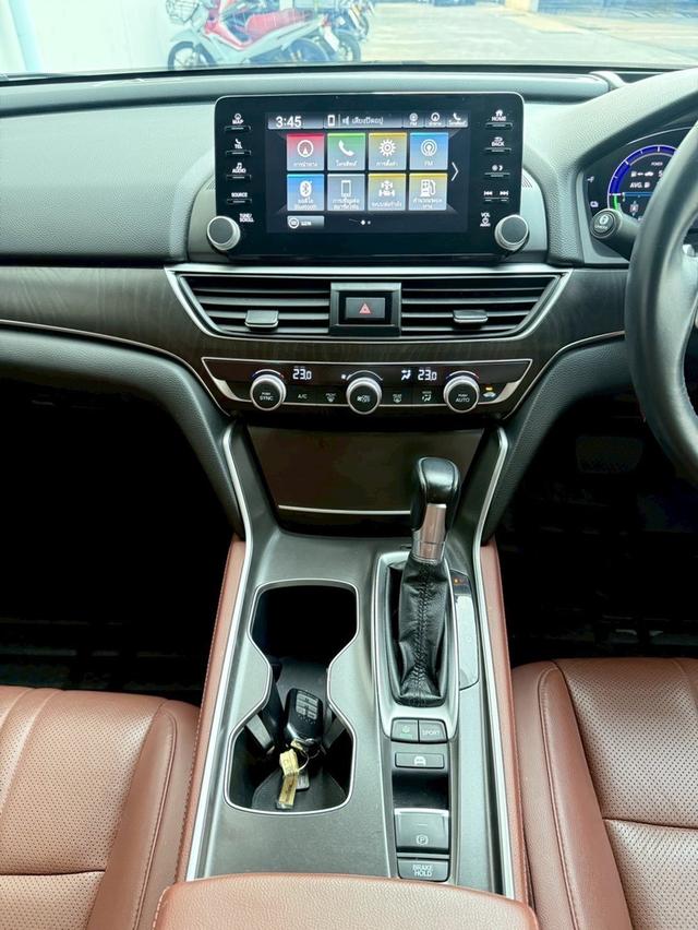 HONDA ACCORD 2.0 HYBRID TECH TOP 2019 สีดำ ประหยัด มือเดียว รูปที่ 9