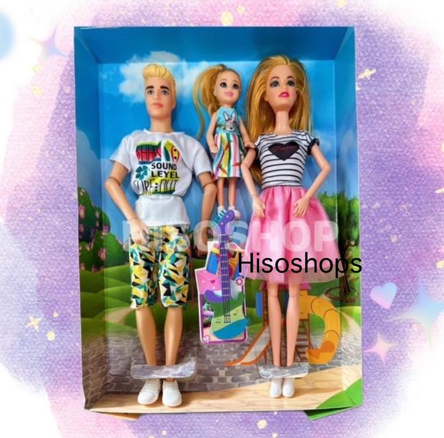Family Happy Set เซ็ทตุ๊กตาครอบครัว ตุ๊กตาพ่อแม่ลูก งานข้อต่อ สีสันสดใส น่ารักน่าเล่นมากค่ะ 7