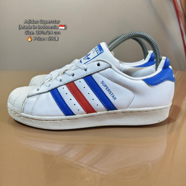 Adidas Superstar (Made in Indonesia 🇮🇩)Size. 38⅓/24 cm🔥 Price : 590฿