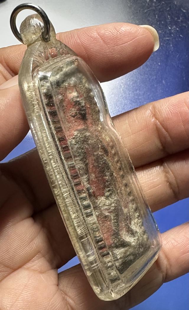 พระลีลาชินเขียว ลงชาด ไม่ทราบกรุ 10