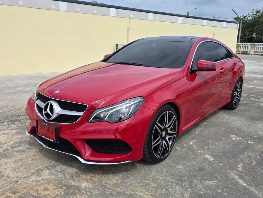 Mercedes-Benz E200 Coupe AMG Dynamic Facelift ปี 2015 สีแดง