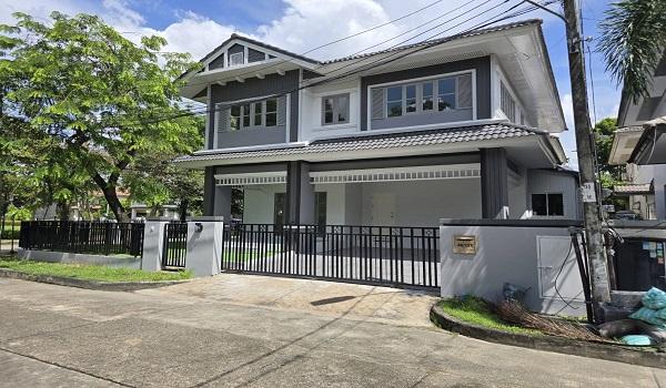  ขายบ้านหมู่บ้านเศรษฐสิริ ถนนปัญญา-รามอินทรา (บ้านหัวมุม) ตกแต่งใหม่ มีสไตล์ พร้อมอยู่ เงียบสงบ เหมาะสำหรับครอบครัว 3น 3น 1เล่น 1ครัว  6.99 ล้าน 1