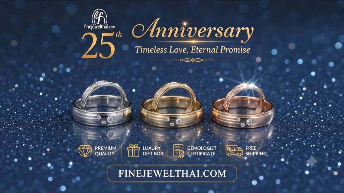 FineJewelThai | Ever Couple Ring แหวนคู่ แหวนเพชรแท้ แหวนแต่งงาน