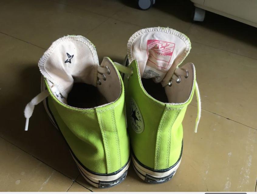 Converse Chuck Taylor 70s lime twist 9 White High Beige Cream yellow 1970s รูปที่ 4