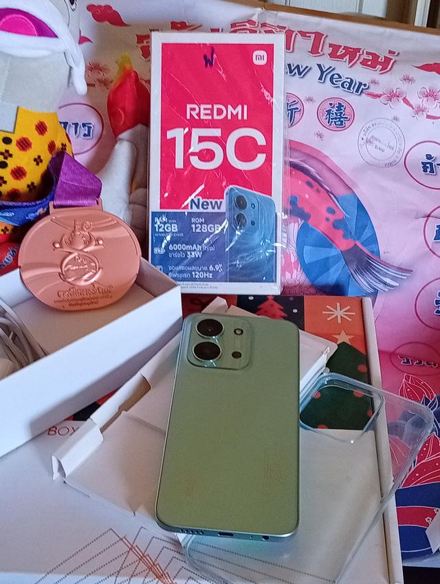redmi 15c แรม 6/128 เข้าใหม่❗  จอ 6.9" รีเฟรชเลจ 120Hz Cpu Helio G81 แบต 6000 android 15  ครบกล่อง❗ประกันศูนย์ รูปที่ 2