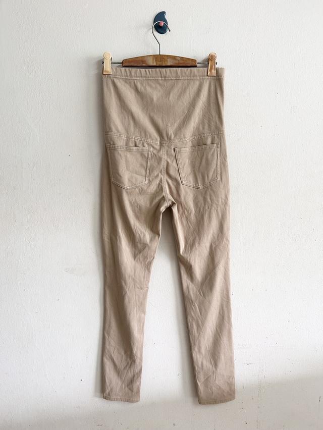 ยุนิโคล่M กางเกงคนท้องผ้ายืดสีน้ำตาลอ่อน 2