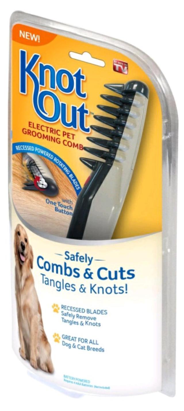 หวีแปรงขนสัตว์เลี้ยงไฟฟ้า Knot Out Electric Pet Grooming Comb 1