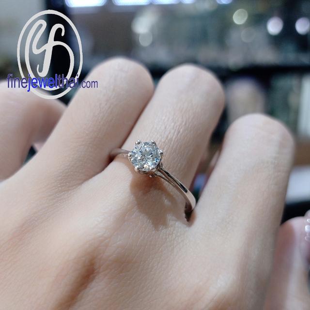 Finejewelthai แหวนเงินแท้ แหวนเพชรCZ เพชรสังเคราะห์ - R1130cz 2