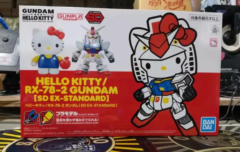 โมเดลกันดั้ม รุ่น Hello Kitty / RX-78-2 Gundam (SDEX-Standard)