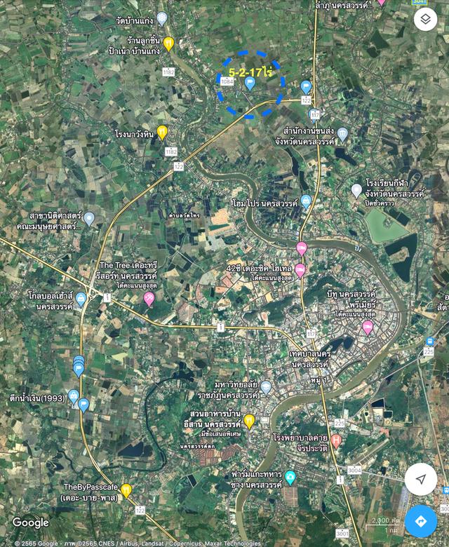 ขายที่ดินหน้าโกดัง Flash Express นครสวรรค์ ตำบลบ้านมะเกลือ อำเภอเมืองนครสวรรค์ เนื้อที่ 5-2-17ไร่ หน้ากว้าง 80เมตร 8