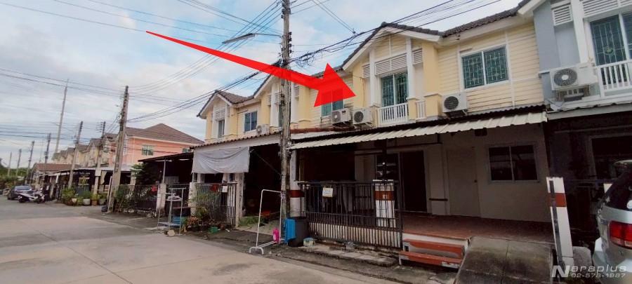 68111098 : ขายทาวน์เฮ้าส์ 2 ชั้น แนวรถไฟฟ้าสายสีแดง โครงการพฤกษาวิลล์ 40 ดอนเมือง-โลคัลโรด ถนนกำแพงเพชร 6 (โลคัลโรด) ต.หลักหก ใกล้ ม.รังสิต ปทุมธานี ร 2