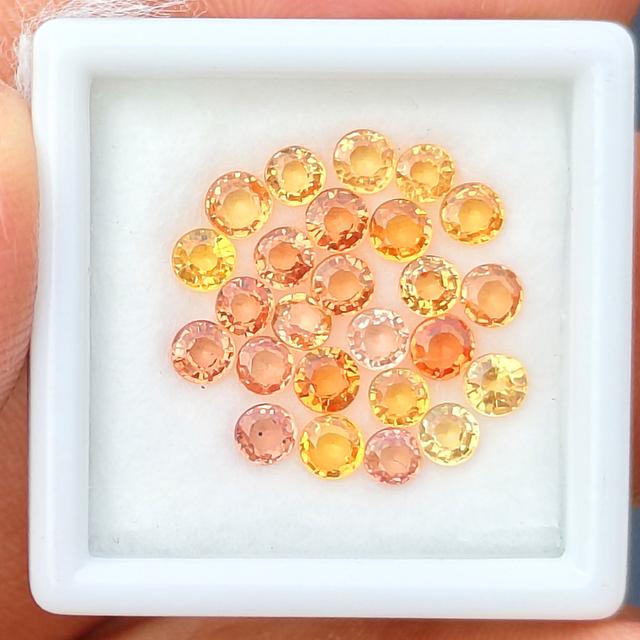 💎 พลอย ออเรนจ์ แซฟไฟร์ เผาBE 💎 น้ำหนัก 4 กะรัต