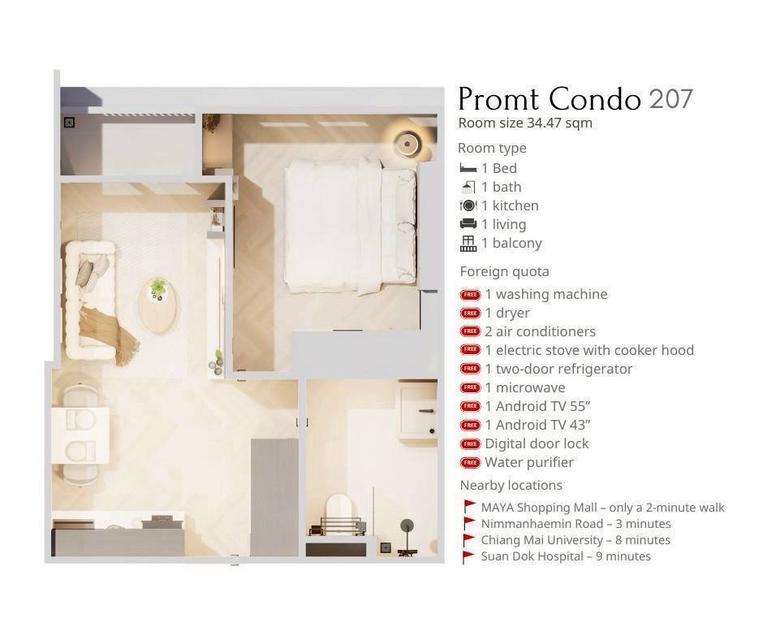 คอนโดมีเนียม วิวดี ทำเลดี เมืองเชียงใหม่ 19