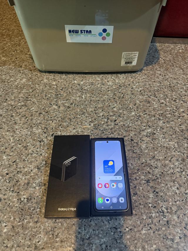 ขายSamsungFlip6สีหายากSilver Shadow256กิ๊กสูนTrueมีกล่อฃใช้งานดีูกๆๆๆ