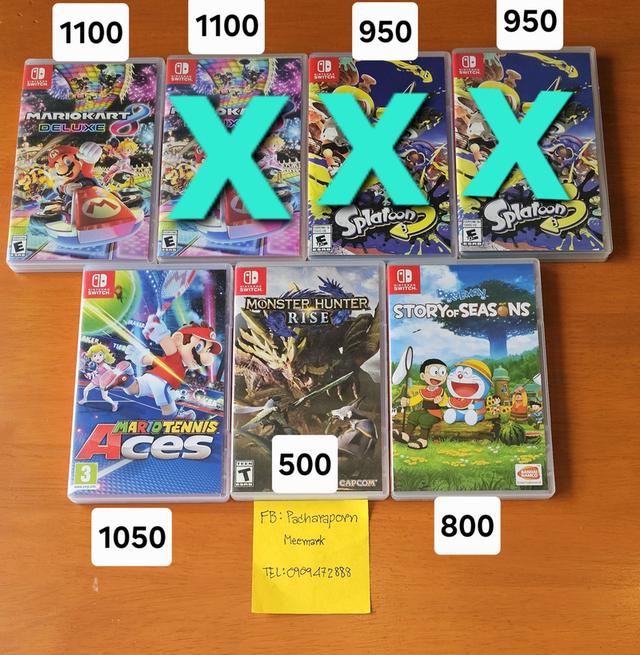 แผ่นเกมส์ Nintendo switch 
