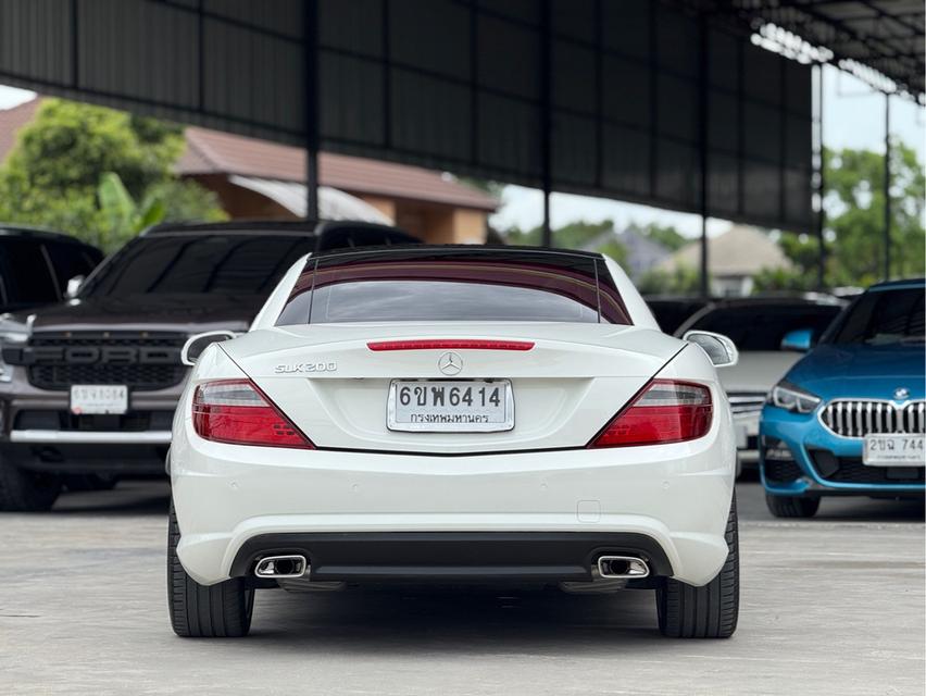 รหัสรถ WRT6414 Benz SLK200 Amg Package 1.8 R172 Convertible AT สีขาวปี2013