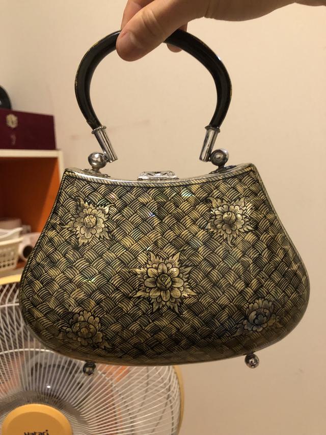 กระเป๋ามุก งานเก่าเก็บ สภาพสมบูรณ์งาน handmade 6