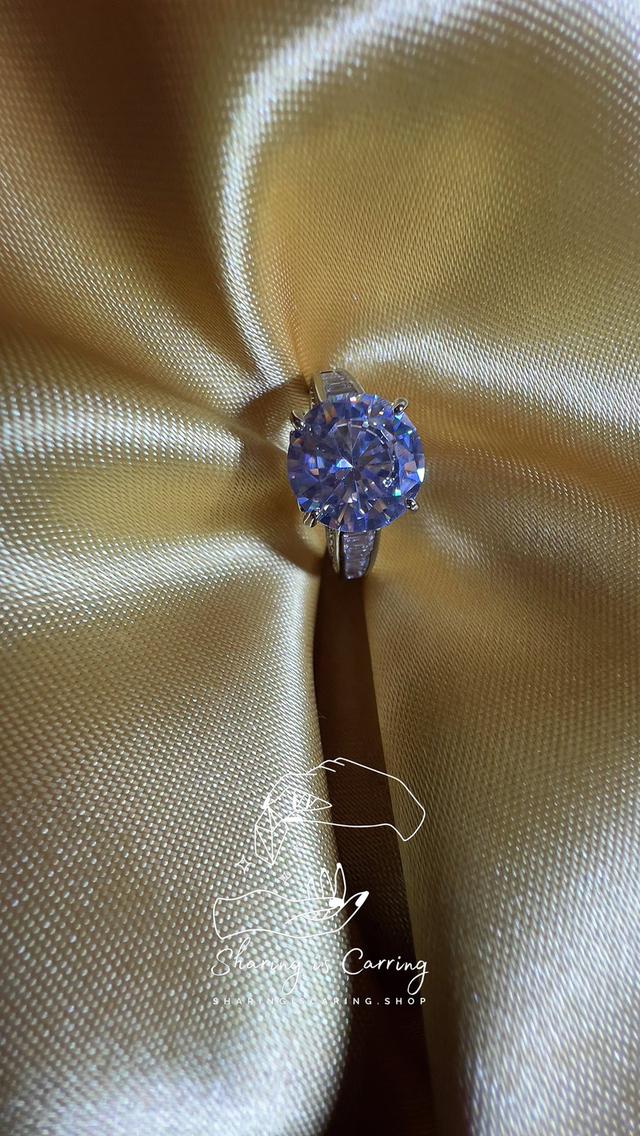 แหวนแฟชั่น เพชรแฟนซี Moissanite แบบ บริดเจอตัน ราคา ฿3,590.- บาท รวมส่ง Bridgerton style