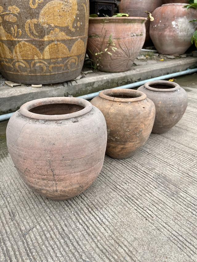 ไหดินแดง ไหโบราณ ศิลปะอยุธยา ขนาด9นิ้ว โอ่งแดงเล็ก