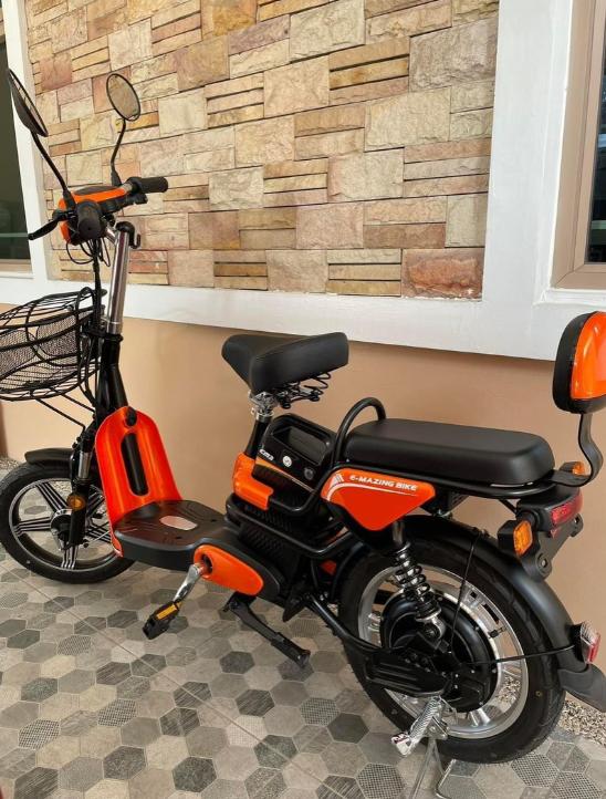จักรยานไฟฟ้า EM สีส้ม 2