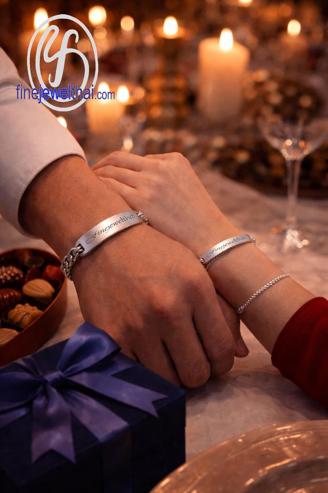 Finejewelthai Valentine Gift สร้อยข้อมือคู่รัก เลสข้อมือ