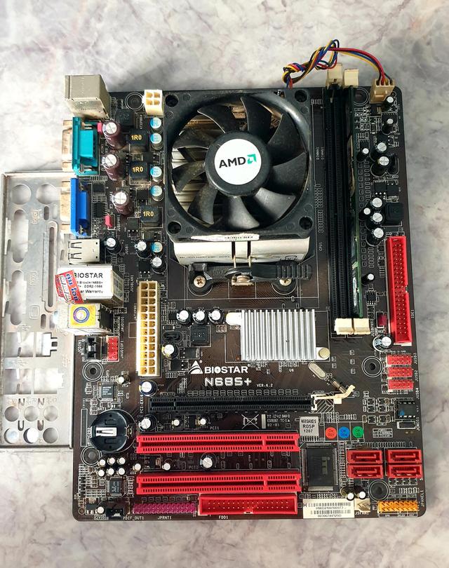 AMD Atlon 64 X2 + เมนบอร์ด n68 s+ Ram 1 GB ddr2 ใช้ได้ปกติ 250฿รวมส่งครับ เอาไปใช้ทำงาน ต่อ server ได้ครับ รูปย่อยที่ 2