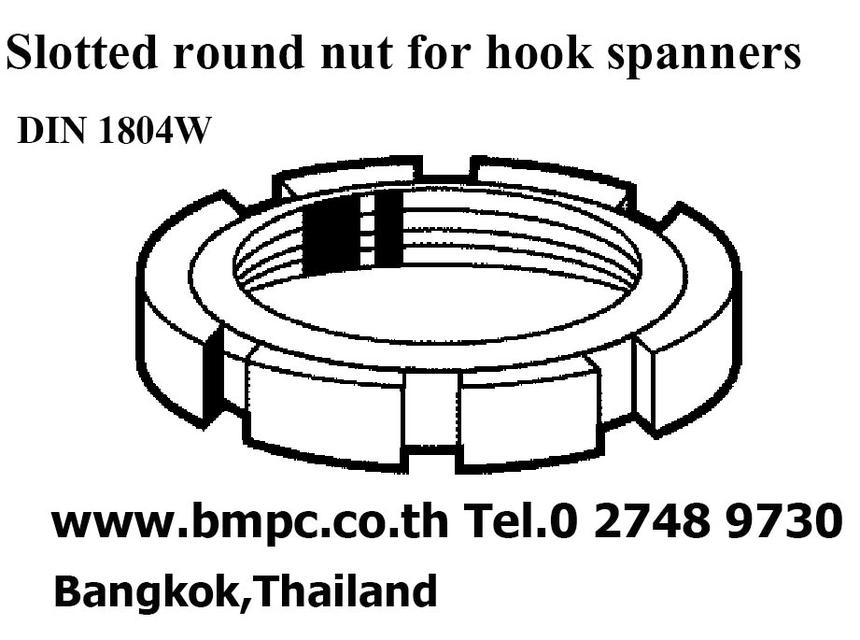 Slotted round nut, Round nut, Fine U NUT, Tab washer, MB washer. Hook wrench, Bearing NUT, Lock nut, Lock washer
