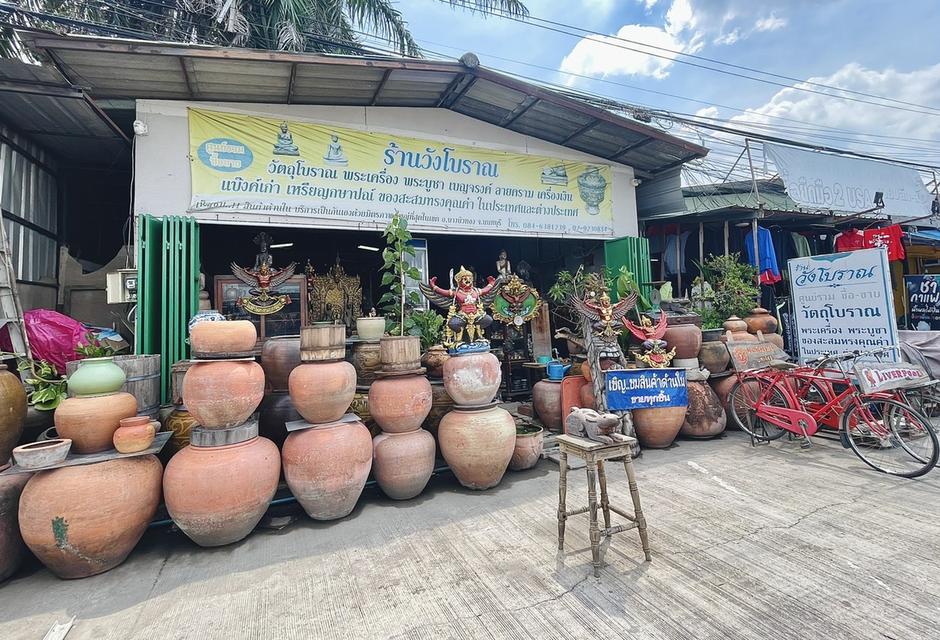 โอ่งแดง โอ่งปั้นดินเผา ศิลปะอยุธยา ตุ่มแดงโบราณ ใบใหญ่ 6