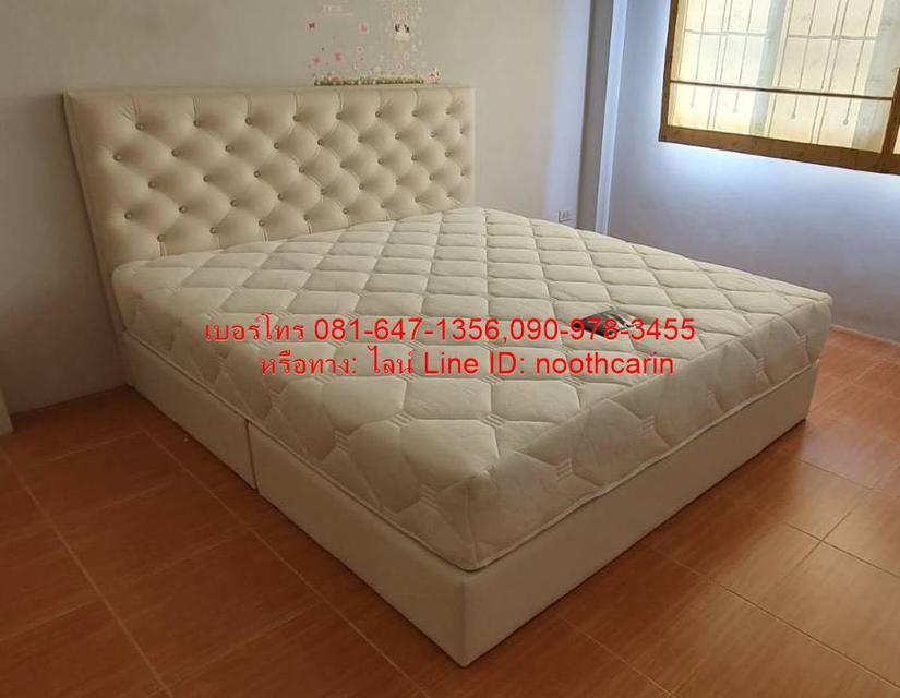เตียงพร้อมที่นอน  6 ฟุต 14900 เลือกหัวเตียงได้ ส่งฟรีทั่วประเทศเก็บเงินปลายทาง 2