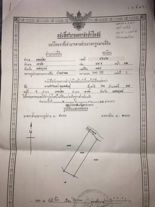 ที่ดินเขาค้อ วิวภูเขา ถนน น้ำ ไฟ พร้อม 1